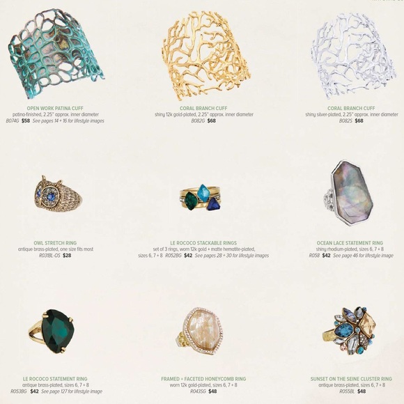 3️⃣Set 🆕 Le Rococo Stackable Rings c+i R052BG-6 - Picture 8 of 8